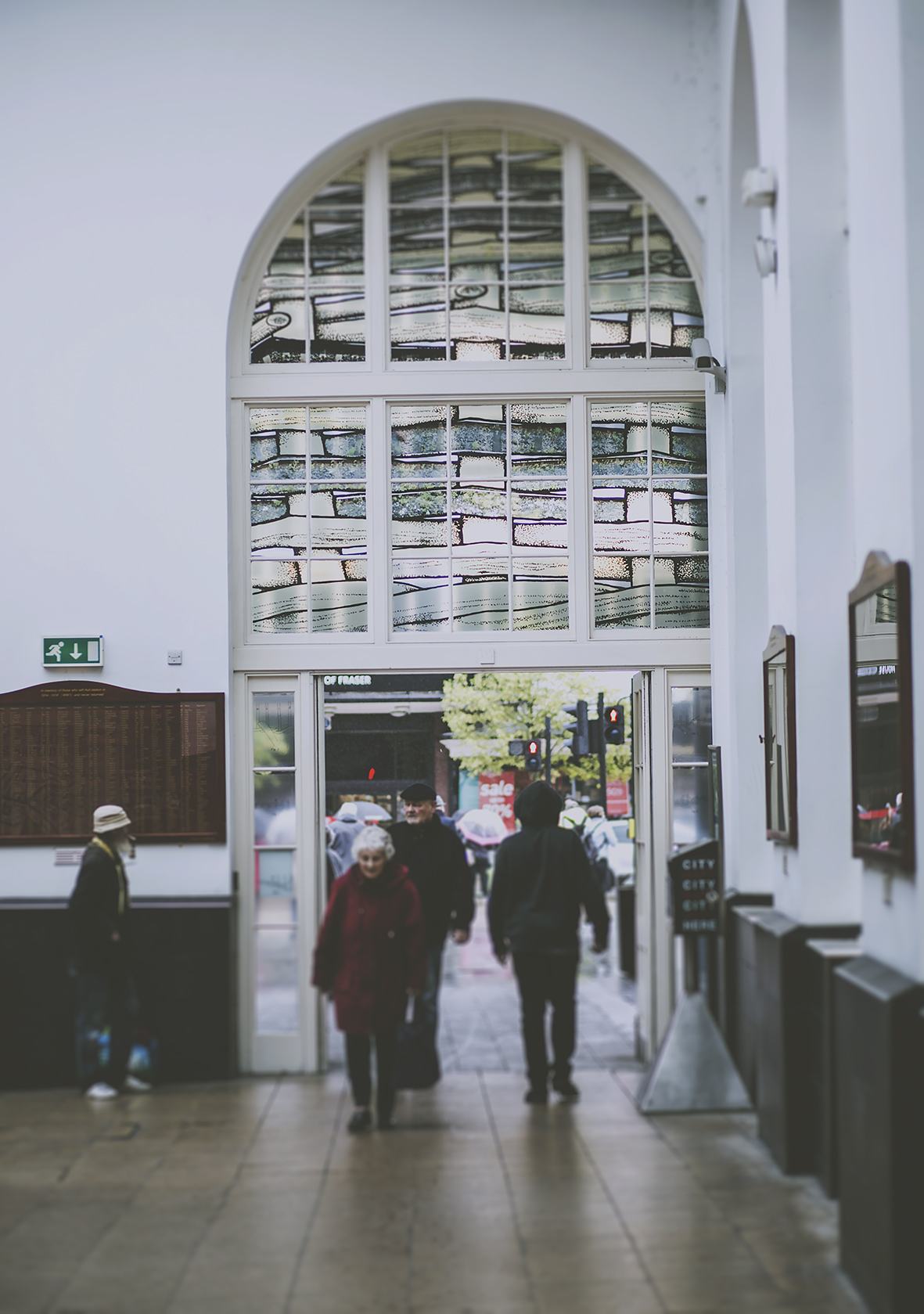 HULL PARAGON INTERCHANGE CLAIRE BARBER THE BASKET AND THE TRAIN TRACK ART INSTALLATION CLOSE UP