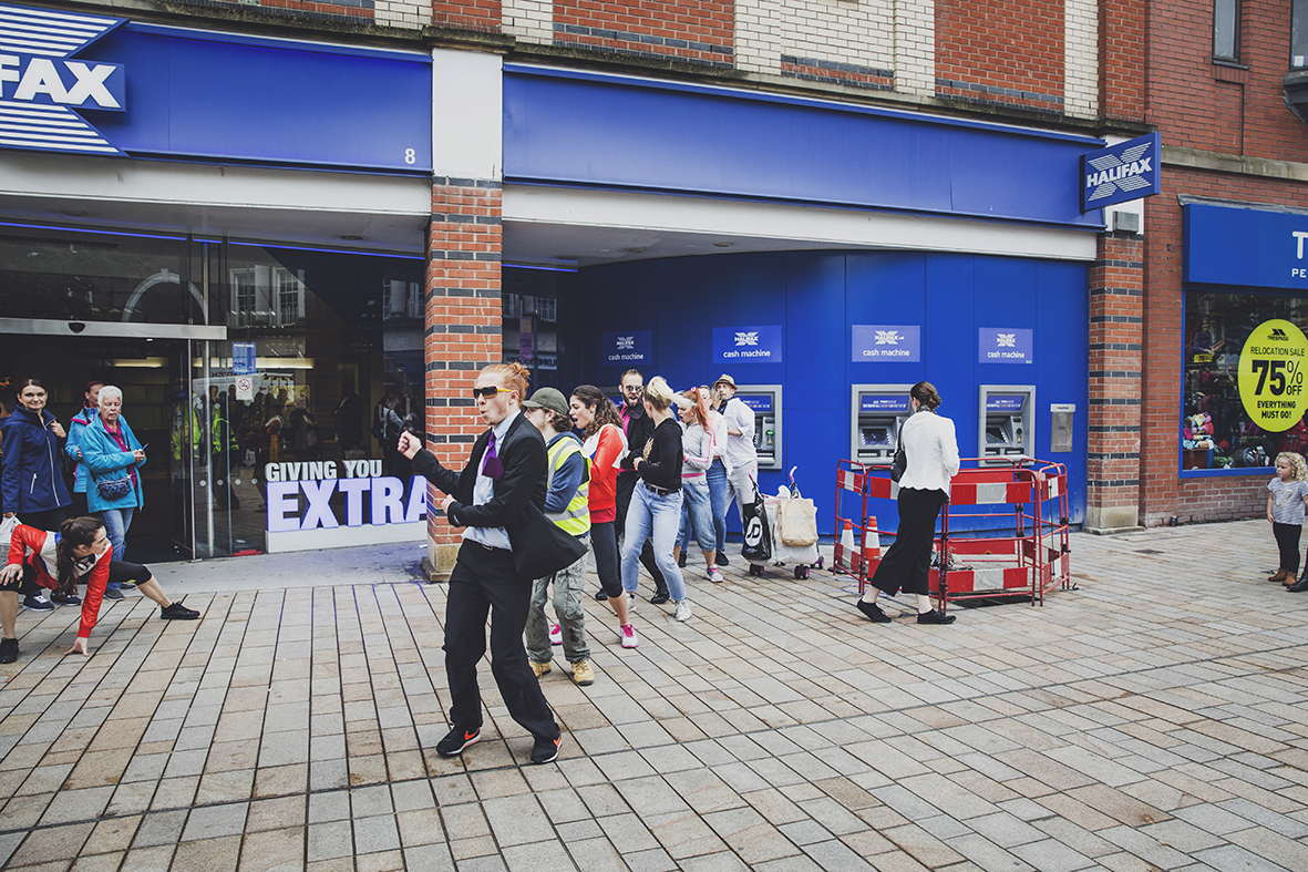 (IN)VISIBLE DANCING PROTEIN DANCE @HULL UK CITY OF CULTURE HALIFAX BANK