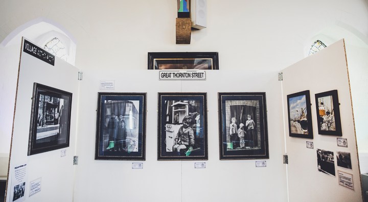 HULL FISHING HERITAGE ART EXHIBITION ST. JOHNS BAPTIST CHURCH GREAT THORNTON STREET DISPLAY