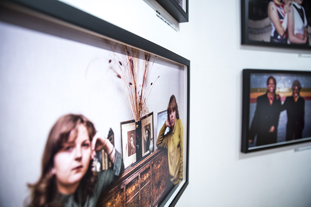 VISIBLE GIRLS: REVISITED by ANITA CORBIN close up with one of the photographs