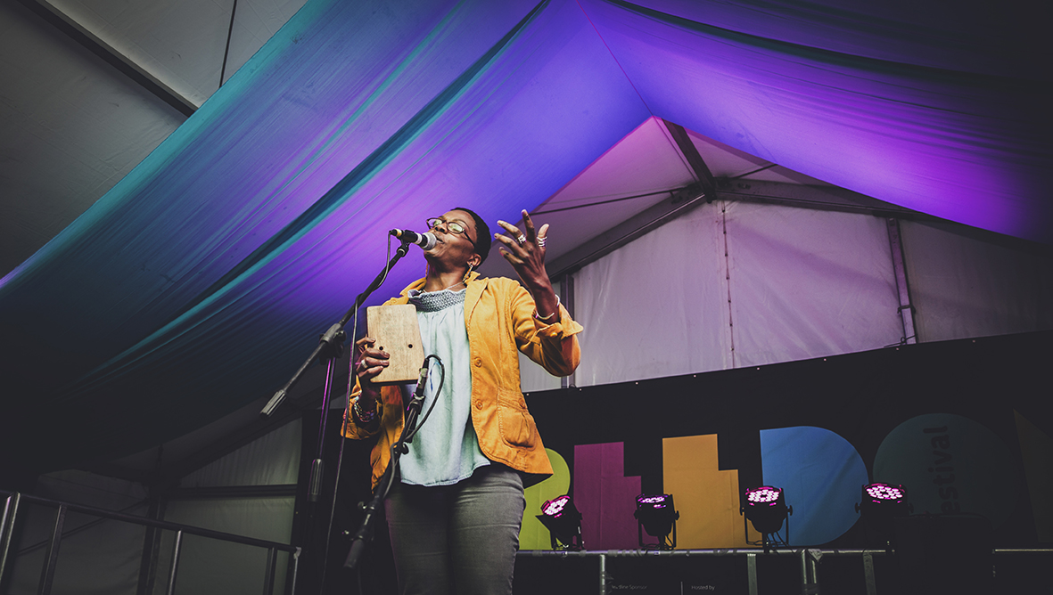 ZENA EDWARDS SPEAK OUT TENT FREEDOM FESTIVAL 2017