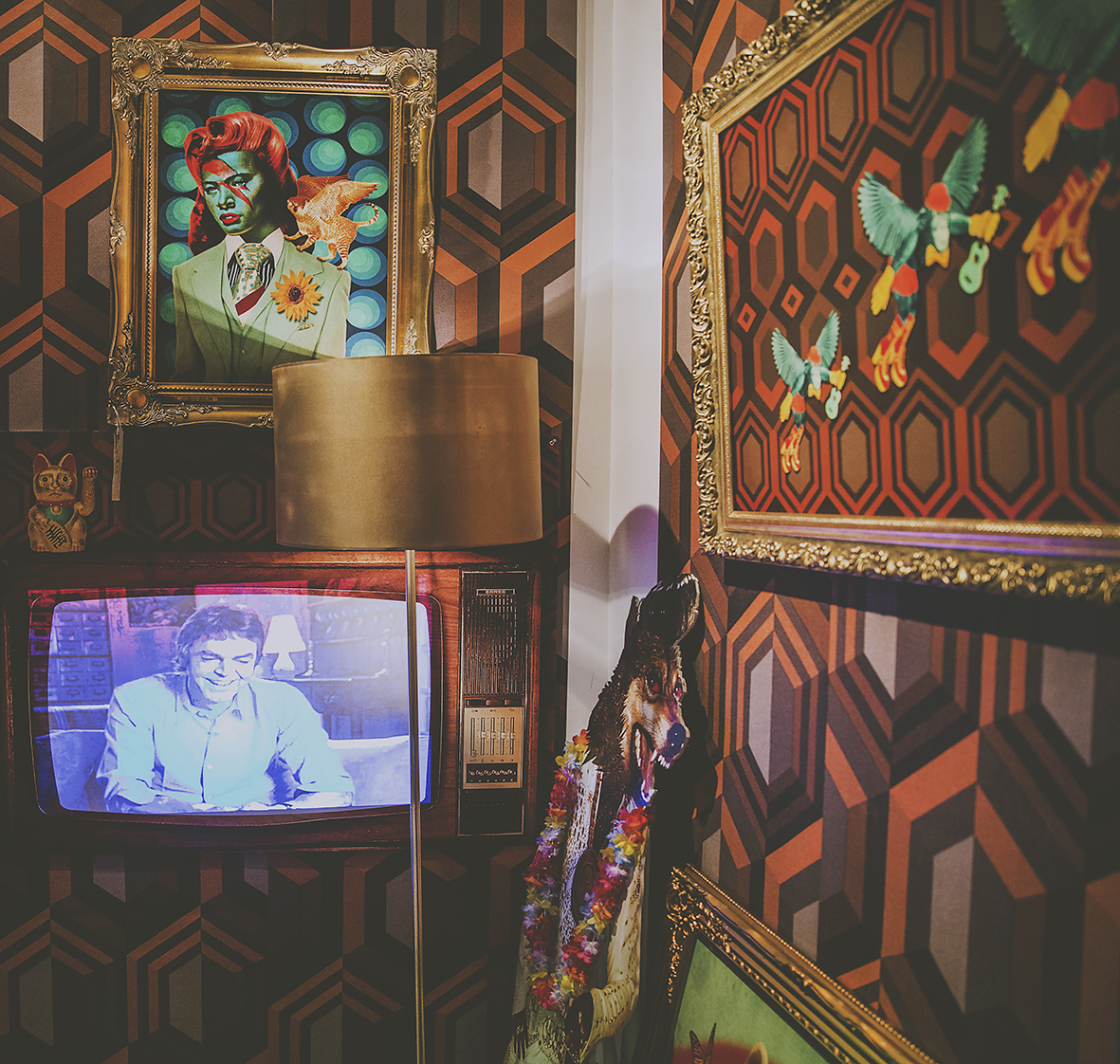 TV AT THE MONEY HOUSE PARTY ANNA BEAN/ BLUEBEANY FREEDOM FESTIVAL 2017